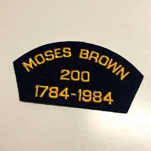 MOSES BEOWN 200 1784-1984  embroidered naval patch